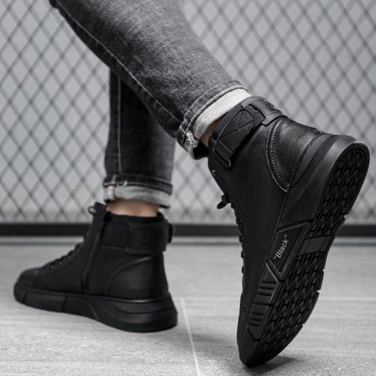 Scarpe Uomo in Pelle Traspiranti Slip-On con Suola Antiscivolo per Comfort Quotidiano 6