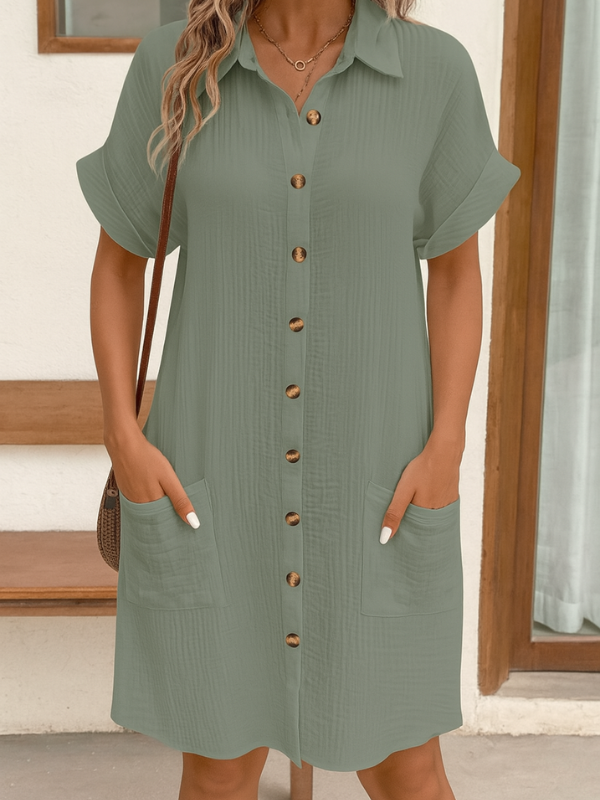 Abito Camicia Donna Elegante Versatile per Occasioni e Ufficio