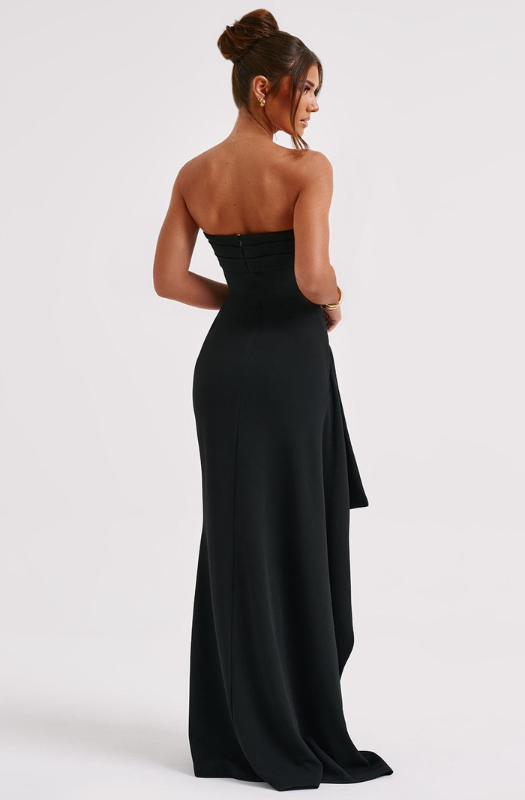 Abito Cerimonia Donna Elegante Nero per Eventi e Occasioni Speciali