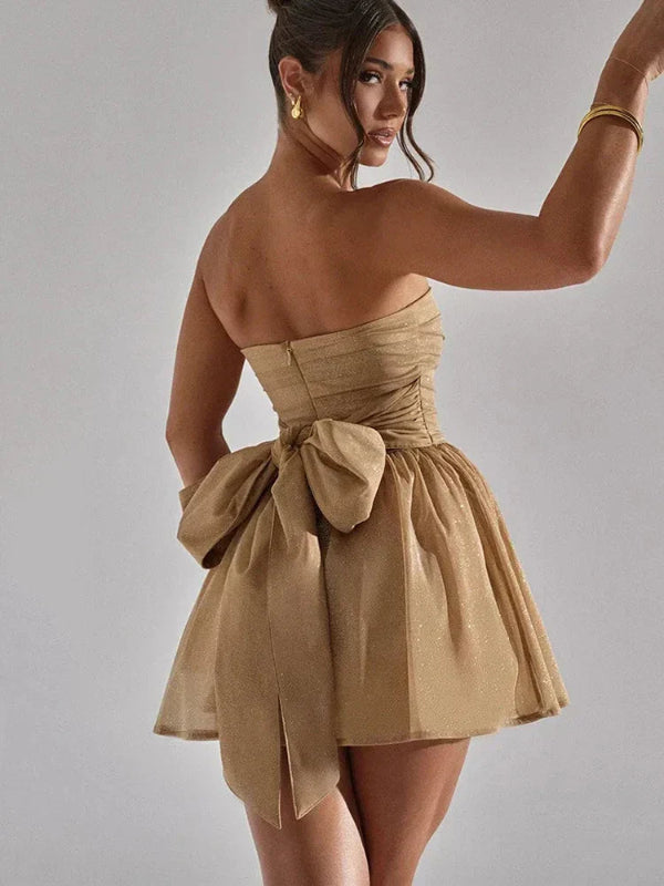 Abito Donna Mini con Paillettes Eleganti per Cerimonia e Occasioni Speciali 0