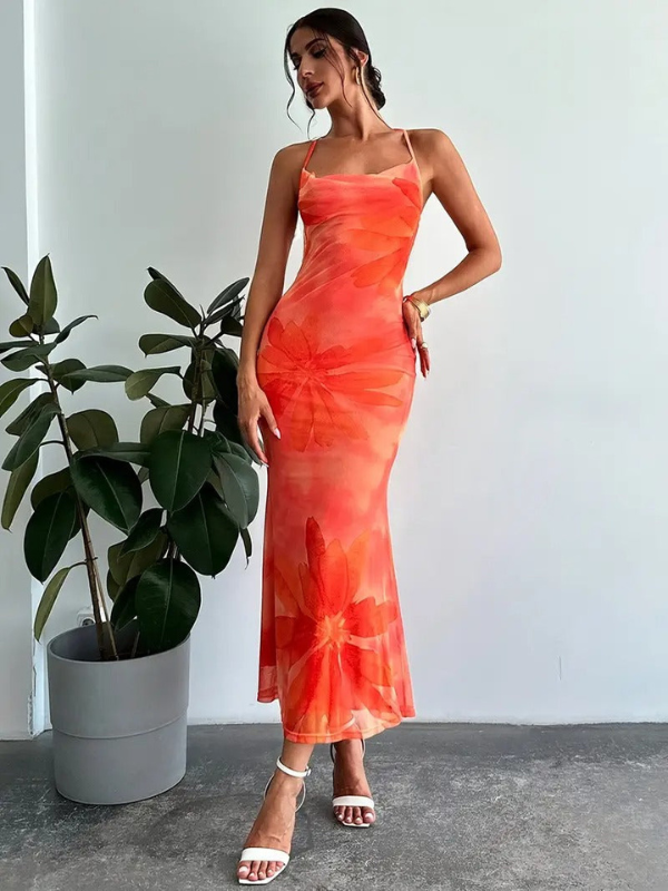Damenkleid mit Rückengürtel - Trendiger und vielseitiger Stil für legere Anlässe