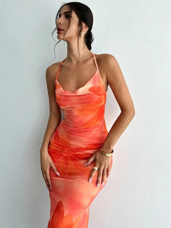 Damenkleid mit Rückengürtel - Trendiger und vielseitiger Stil für legere Anlässe