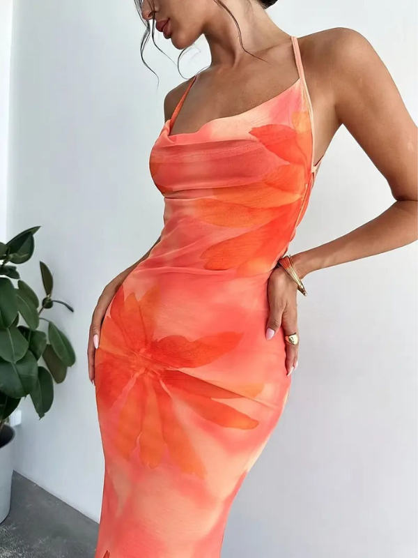 Damenkleid mit Rückengürtel - Trendiger und vielseitiger Stil für legere Anlässe
