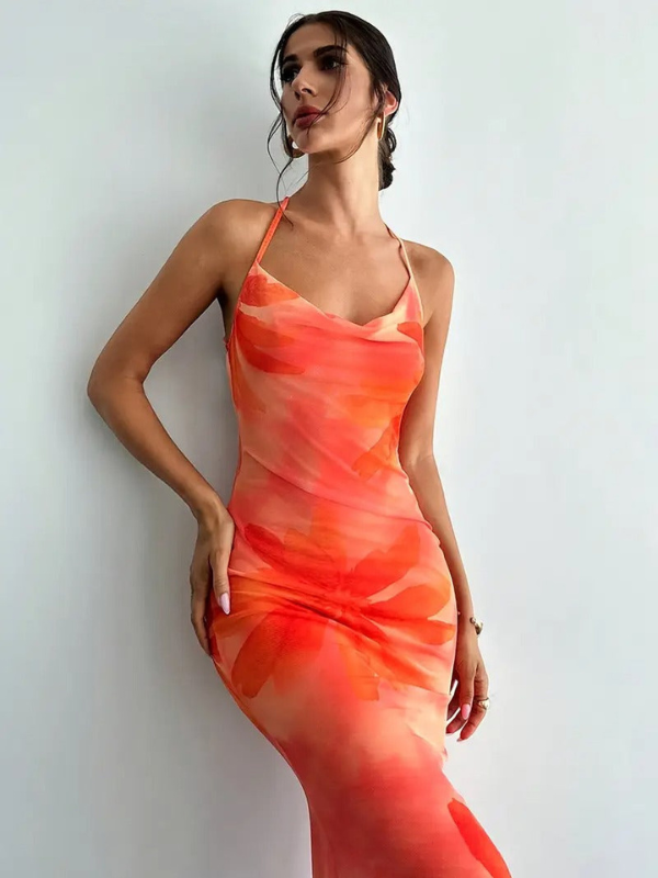 Damenkleid mit Rückengürtel - Trendiger und vielseitiger Stil für legere Anlässe
