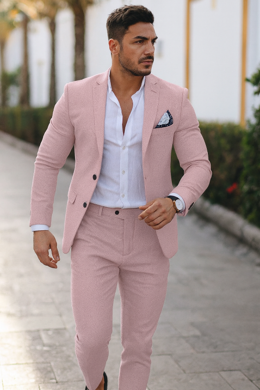 Abito Elegante Slim Fit da Uomo con Blazer e Pantaloni