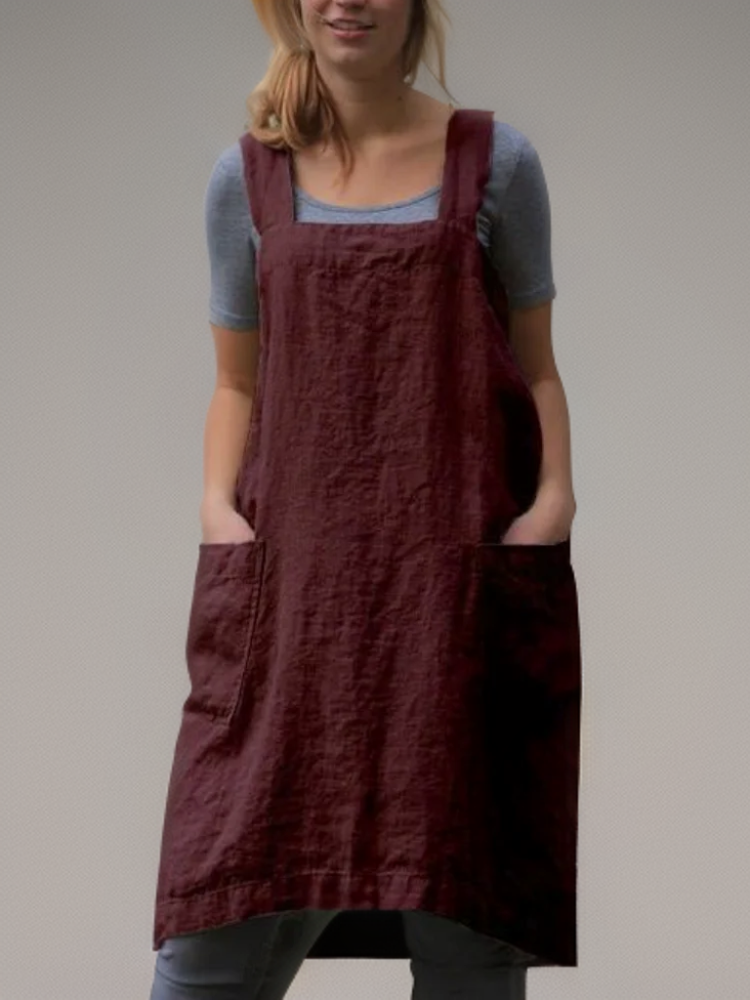 Abito da Cucina Donna con Tasche Elegante e Pratico per Cucina e Hobby Creativi 7