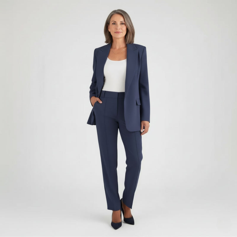 Abito da Donna Elegante con Blazer e Pantaloni - Abiti Cerimonia Donna, Vestiti Eleganti Donna, Look Sofisticato per Occasioni Formali 1