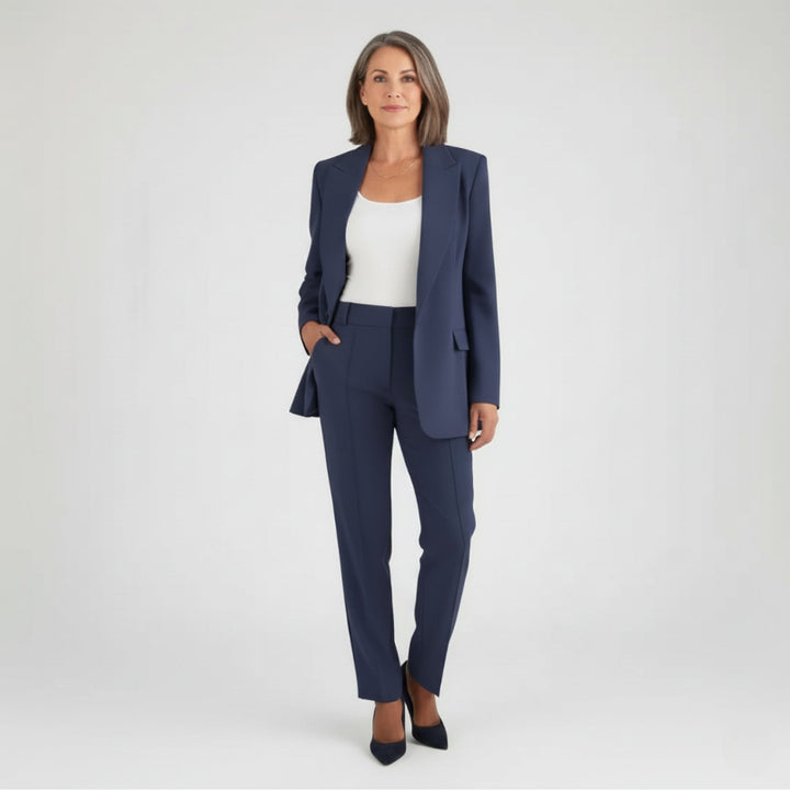 Abito da Donna Elegante con Blazer e Pantaloni - Abiti Cerimonia Donna, Vestiti Eleganti Donna, Look Sofisticato per Occasioni Formali 1