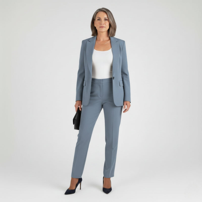 Abito da Donna Elegante con Blazer e Pantaloni - Abiti Cerimonia Donna, Vestiti Eleganti Donna, Look Sofisticato per Occasioni Formali 4