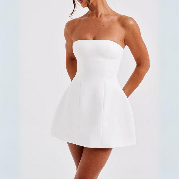 Elegantes Damen Mini Bodycon Kleid ohne Träger für Abende und besondere Anlässe