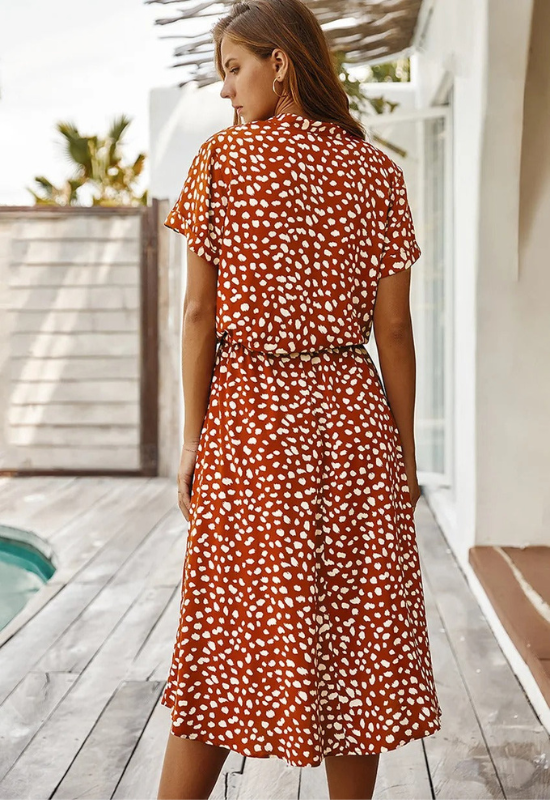 Elegantes Midi Sommerkleid für legere und formelle Anlässe