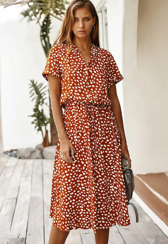 Elegantes Midi Sommerkleid für legere und formelle Anlässe