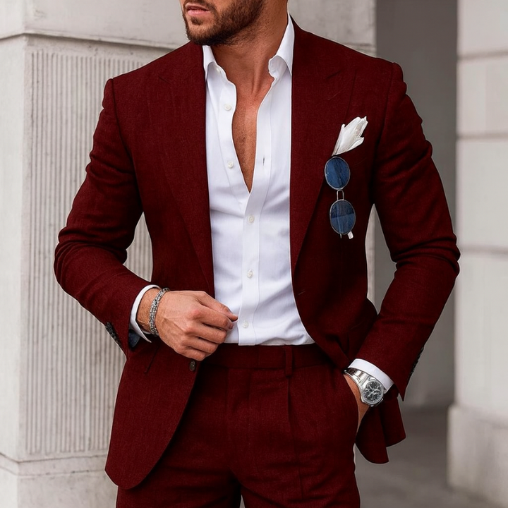 Abito da Sposa 2 Pezzi per Uomo, Elegante e Versatile per Cerimonie e Matrimoni