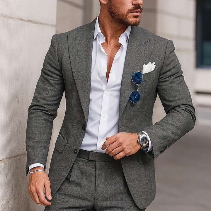 Abito da Sposa 2 Pezzi per Uomo, Elegante e Versatile per Cerimonie e Matrimoni