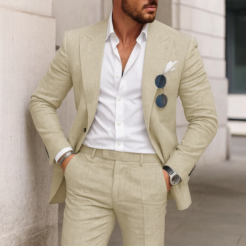 Abito da Sposa 2 Pezzi per Uomo, Elegante e Versatile per Cerimonie e Matrimoni