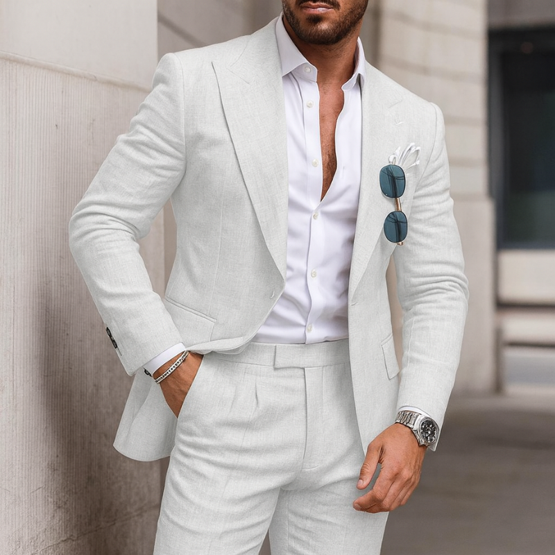 Abito da Sposa 2 Pezzi per Uomo, Elegante e Versatile per Cerimonie e Matrimoni