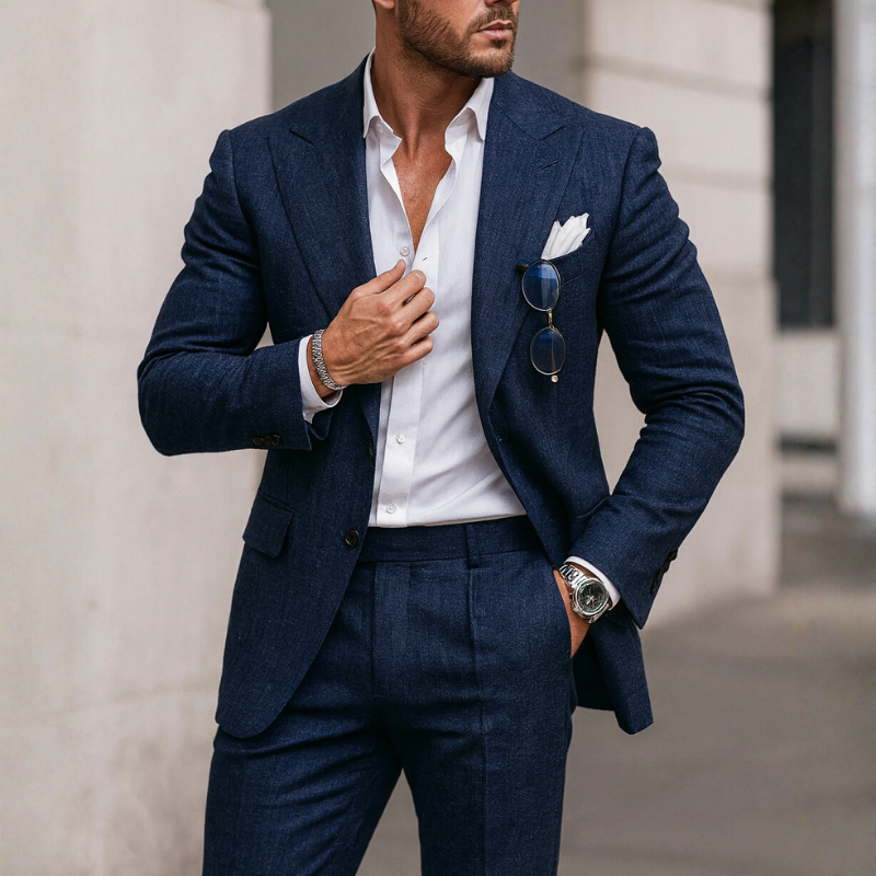 Abito da Sposa 2 Pezzi per Uomo, Elegante e Versatile per Cerimonie e Matrimoni