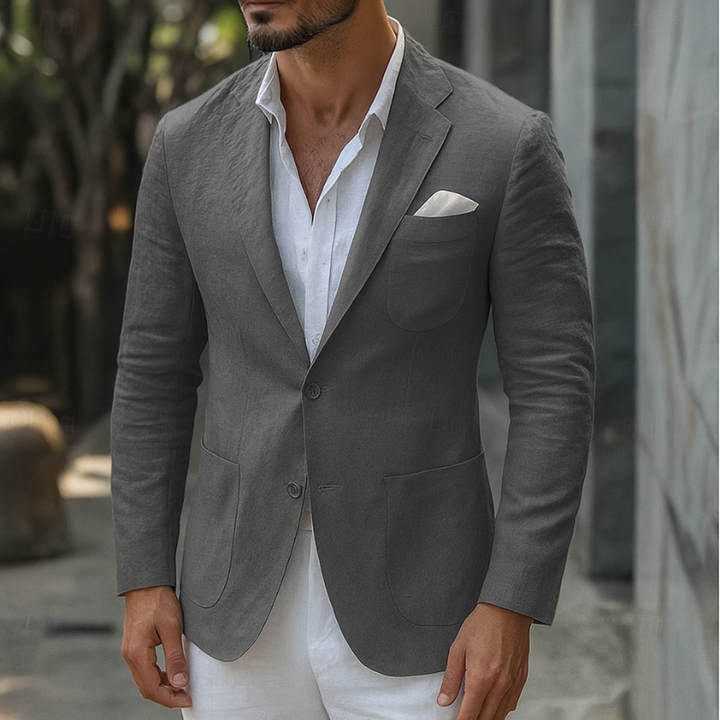 Blazer Casual da Uomo in Lino - Stile Elegante