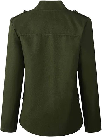 Blazer Donna Corto Elegante con Collo Alto per Occasioni Formali e Casual 6
