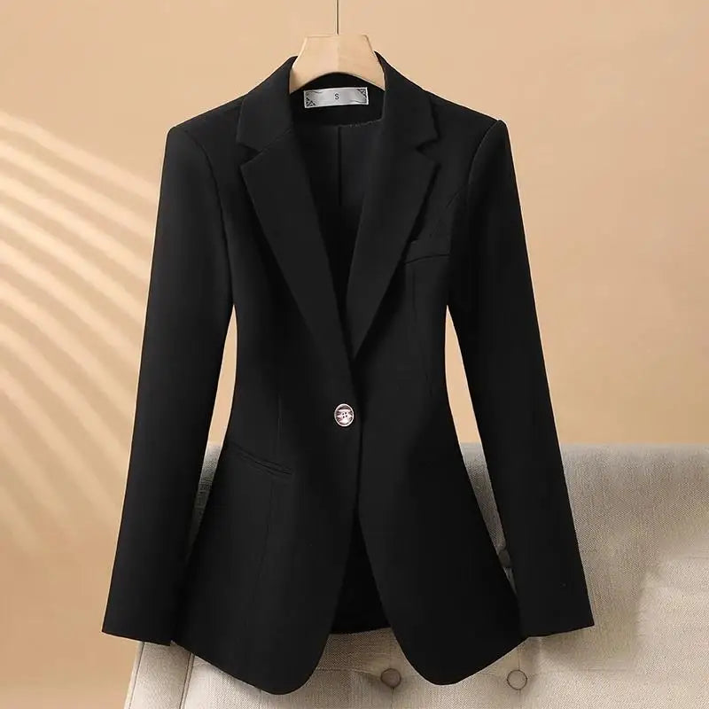 Blazer Donna Elegante Maniche Lunghe con Collo a Revers per Ufficio e Occasioni Speciali 5
