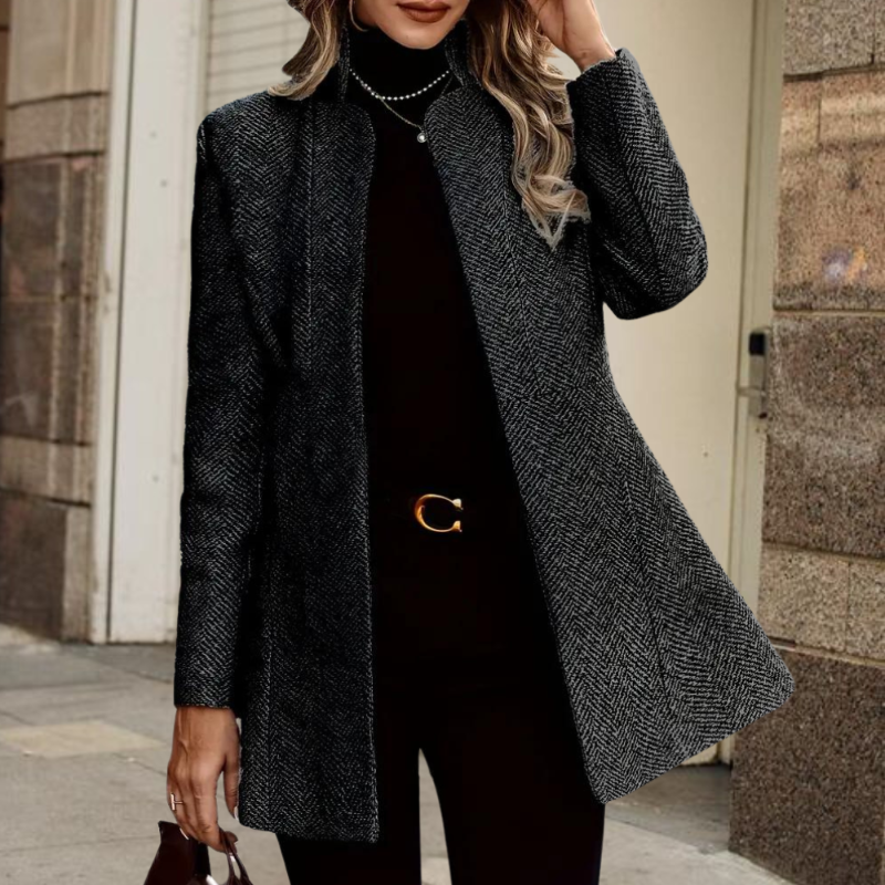 Blazer Donna Elegante Nero con Design Moderno e Versatile – Perfetto per Ufficio e Tempo Libero 1
