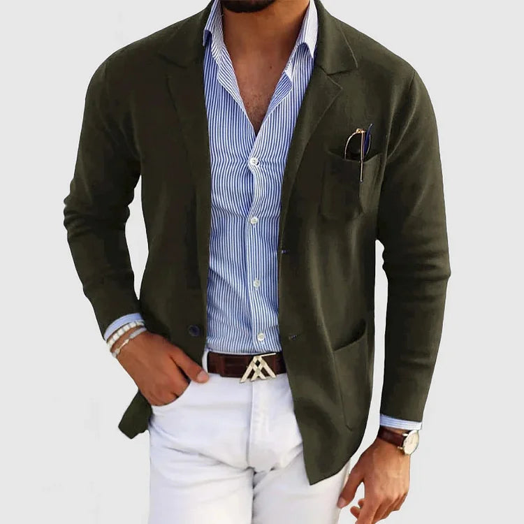 Blazer Uomo Elegante con Design Moderno e Silhouette Affusolata 1