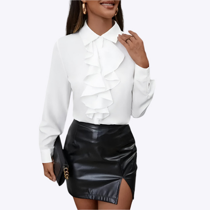 Camicetta Classica da Donna con Pieghe