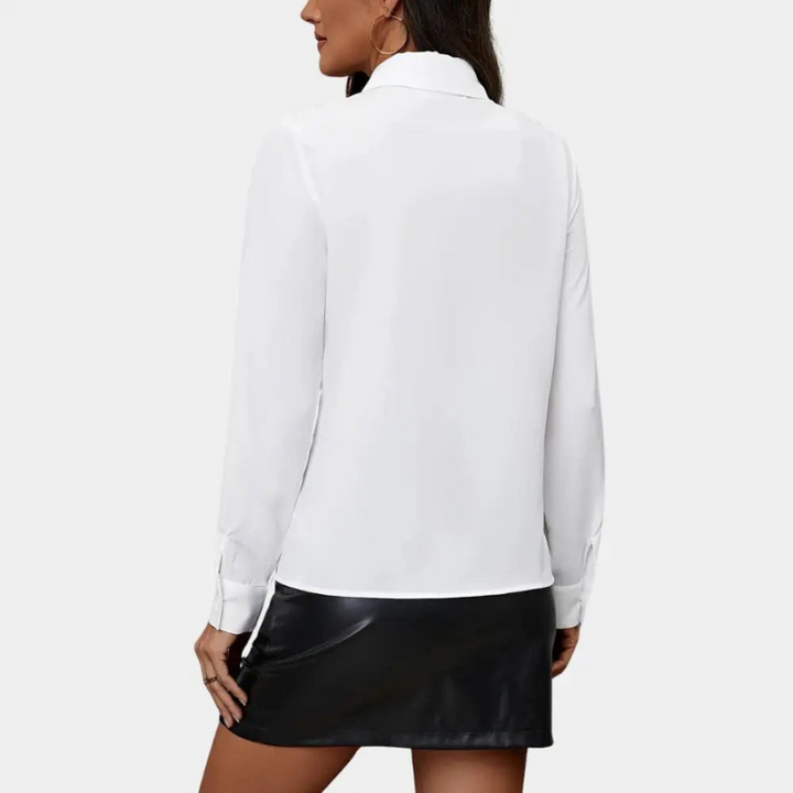 Camicetta Classica da Donna con Pieghe