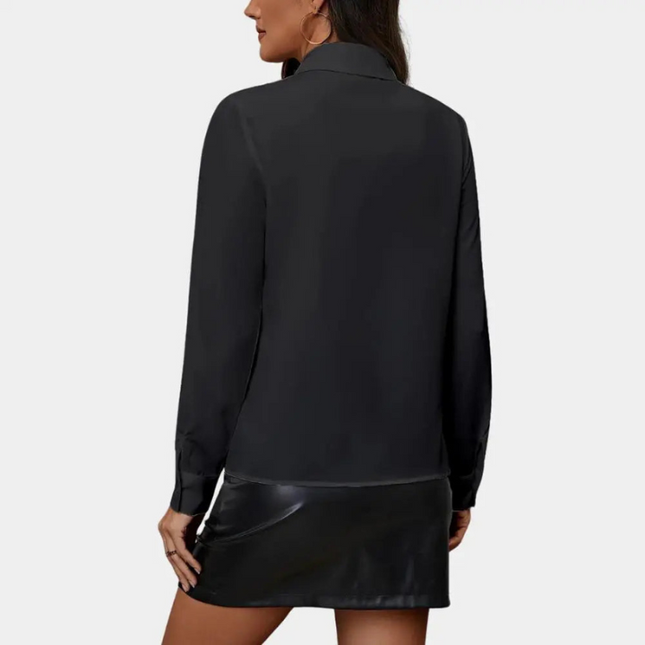 Camicetta Classica da Donna con Pieghe