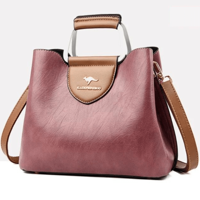 Elegante Borsa in Ecopelle con Scomparti Multipli
