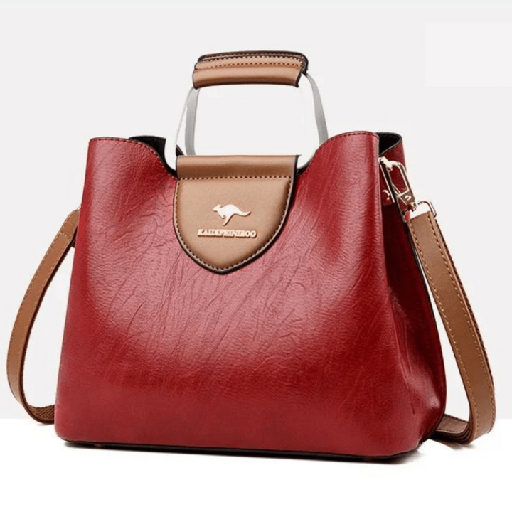 Elegante Borsa in Ecopelle con Scomparti Multipli