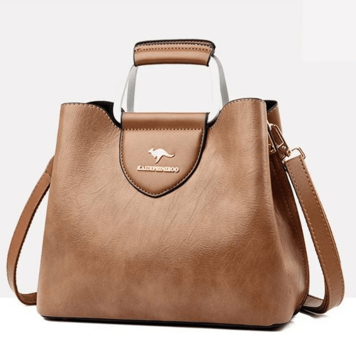 Elegante Borsa in Ecopelle con Scomparti Multipli