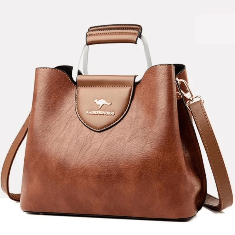 Elegante Borsa in Ecopelle con Scomparti Multipli