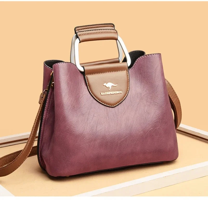 Borsa Elegante in Pelle Vegan per Donna con Compartimenti Interni Multipli 5