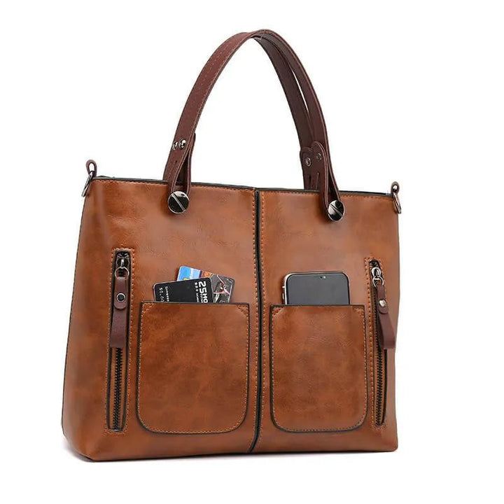 Borsa a Spalla Donna Nera Vintage con Design Elegante e Ampi Scomparti 2