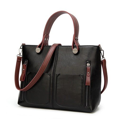 Borsa a Spalla Donna Nera Vintage con Design Elegante e Ampi Scomparti 8