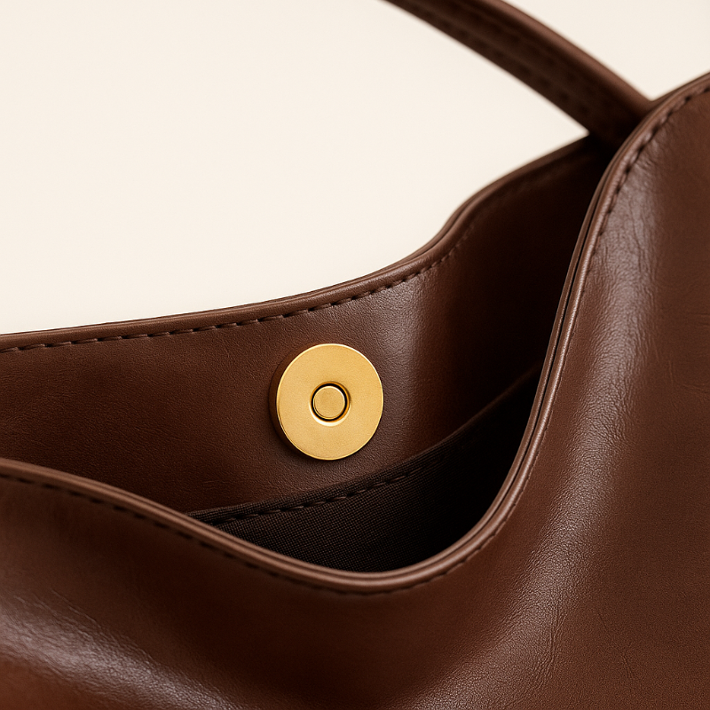 Borsa a Spalla Nera Donna Elegante in Pelle Vegana con Design Contemporaneo e Spazio Funzionale 4