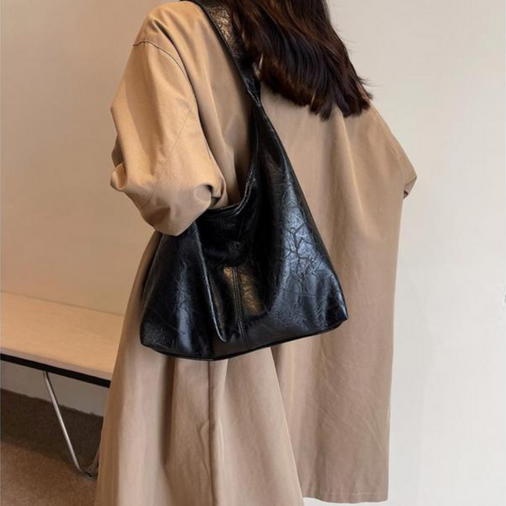 Borsa a Spalla Donna Elegante Spaziosa con Chiusura a Zip Stile Vintage