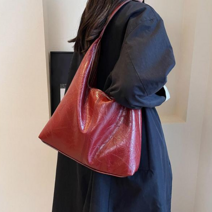 Borsa a Spalla Donna Elegante Spaziosa con Chiusura a Zip Stile Vintage