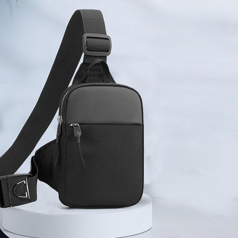 Borsa a Tracolla Impermeabile Uomo per Escursioni e Viaggi con Spallaccio Regolabile