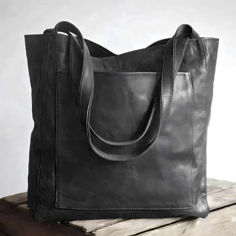 Borsa in Pelle Elegante e Spaziosa per Donne - Design Raffinato, Chiusura a Cerniera