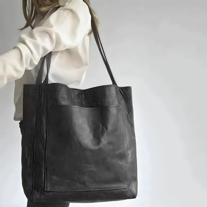 Borsa in Pelle Elegante e Spaziosa per Donne - Design Raffinato, Chiusura a Cerniera