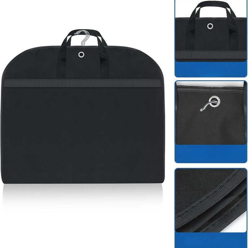 Borsa porta abiti Oxford idrorepellente con tasche e manici – 61 cm, cerniera a tutta lunghezza