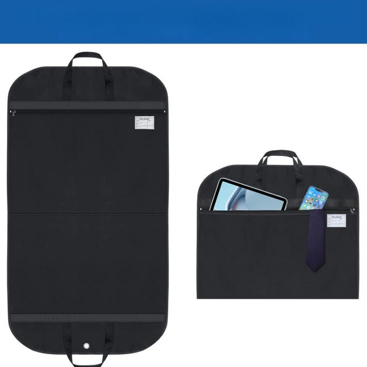 Borsa porta abiti Oxford idrorepellente con tasche e manici – 61 cm, cerniera a tutta lunghezza