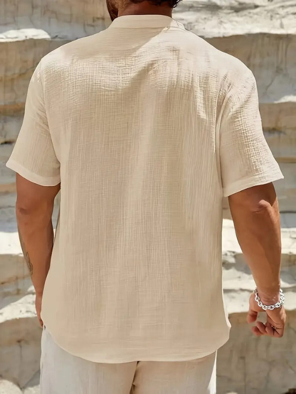 Camicia Uomo Estiva a Maniche Corte - Stile Casual e Elegante