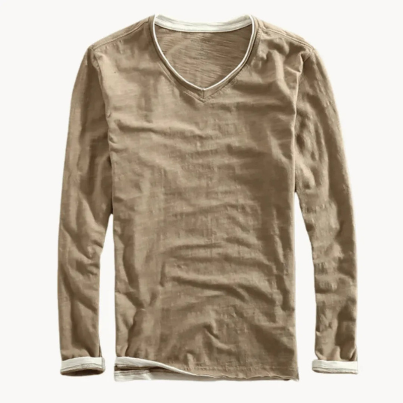 Camicia a Maniche Lunghe da Uomo, Design Classico e Traspirante per lo Stile di Tutti i Giorni