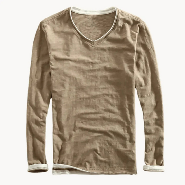 Camicia a Maniche Lunghe da Uomo, Design Classico e Traspirante per lo Stile di Tutti i Giorni