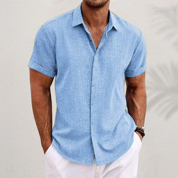 Camicia da Uomo Elegante Button-Up per Stile Estivo Casual e Formale 0