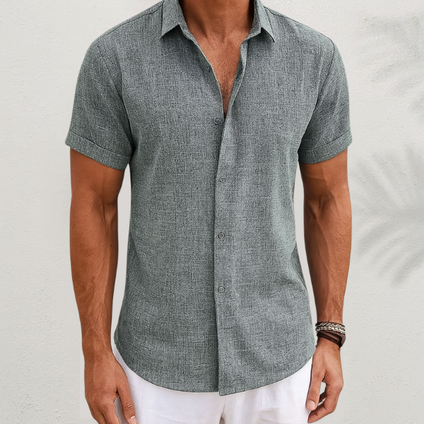 Camicia da Uomo Elegante Button-Up per Stile Estivo Casual e Formale