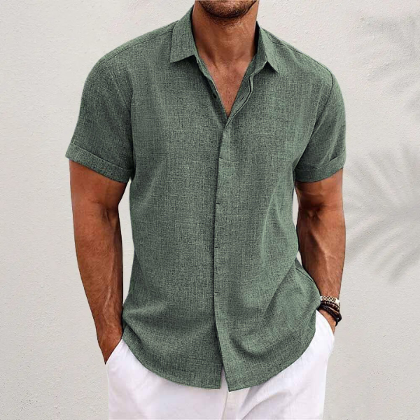 Camicia da Uomo Elegante Button-Up per Stile Estivo Casual e Formale 2